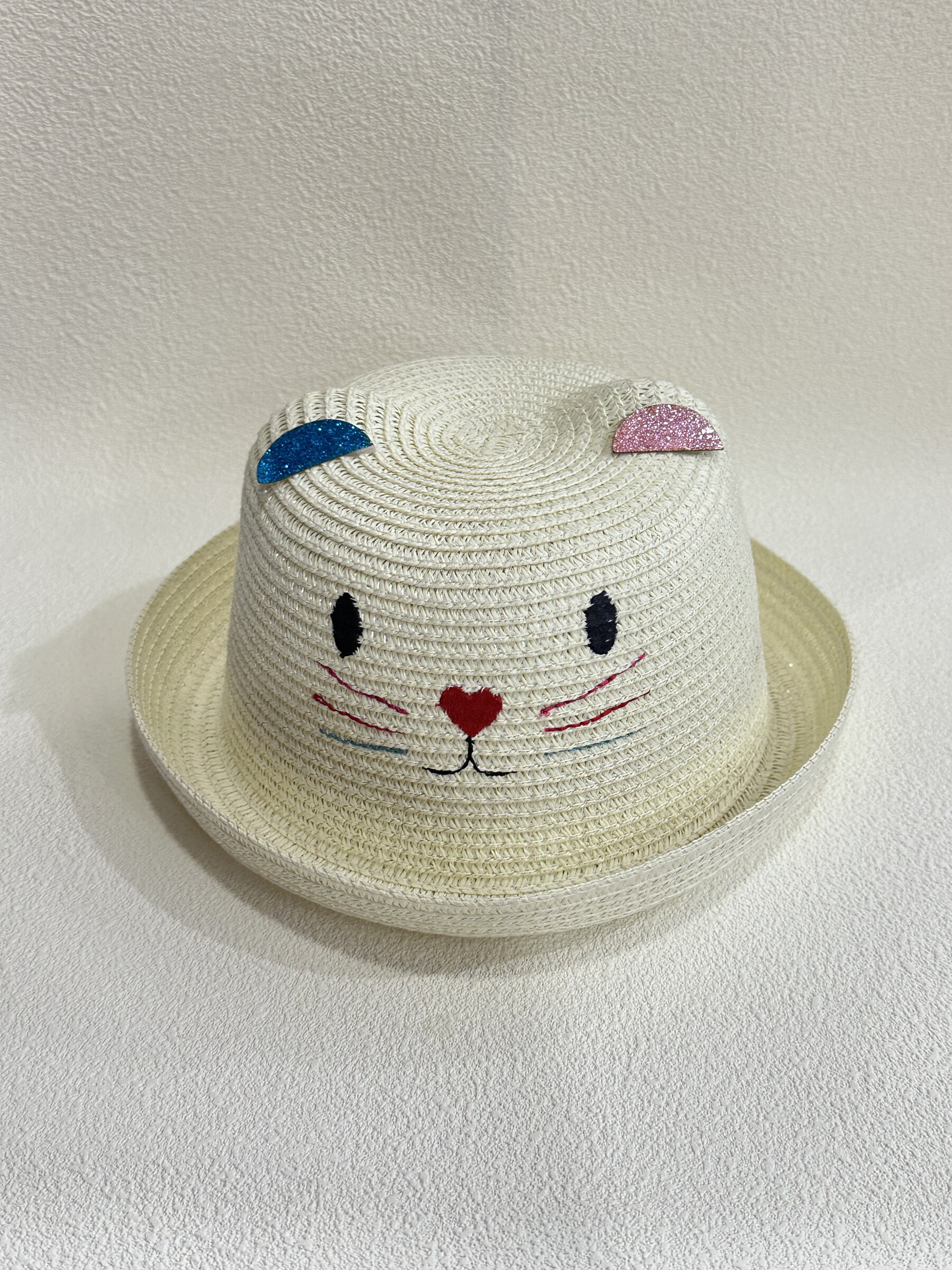 Runde "Katze" Hut - Ecru 1 - Miniaturansicht