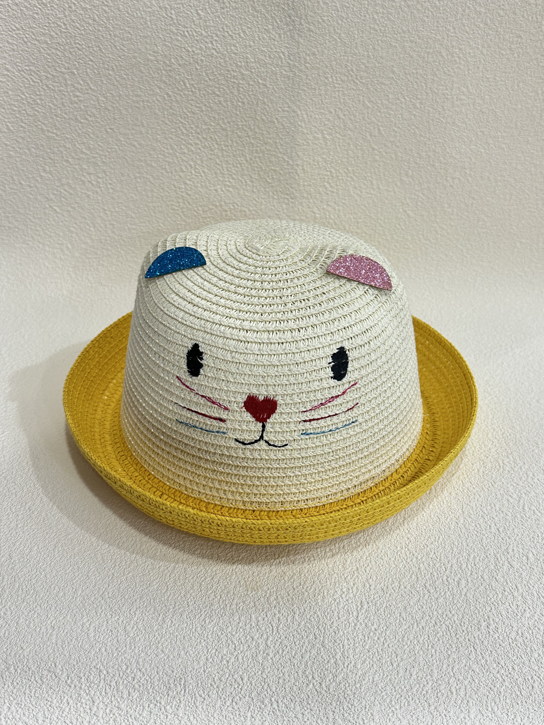 Runde "Katze" Hut - Gelb 1 - Miniaturansicht