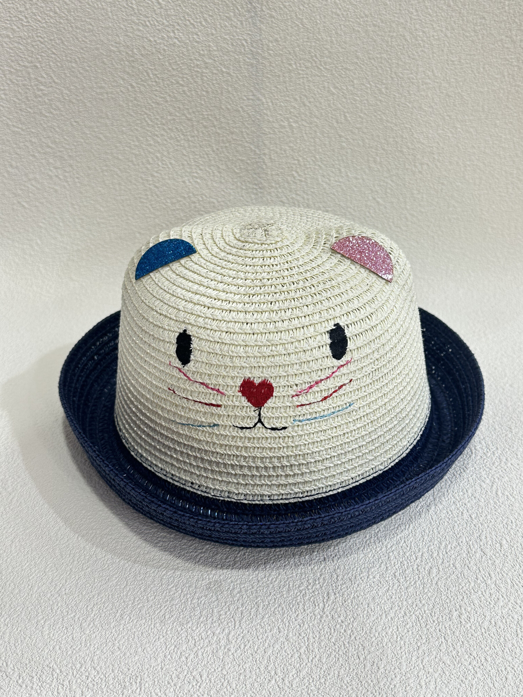 Runde "Katze" Hut - Marineblau - 1 - Großformat