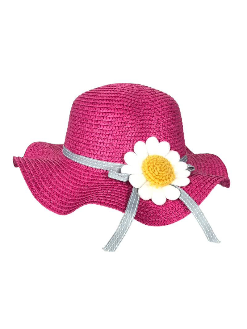 Grossista Lidy's - Cappello per bambini con fiore di margherita e bordo ondulato
