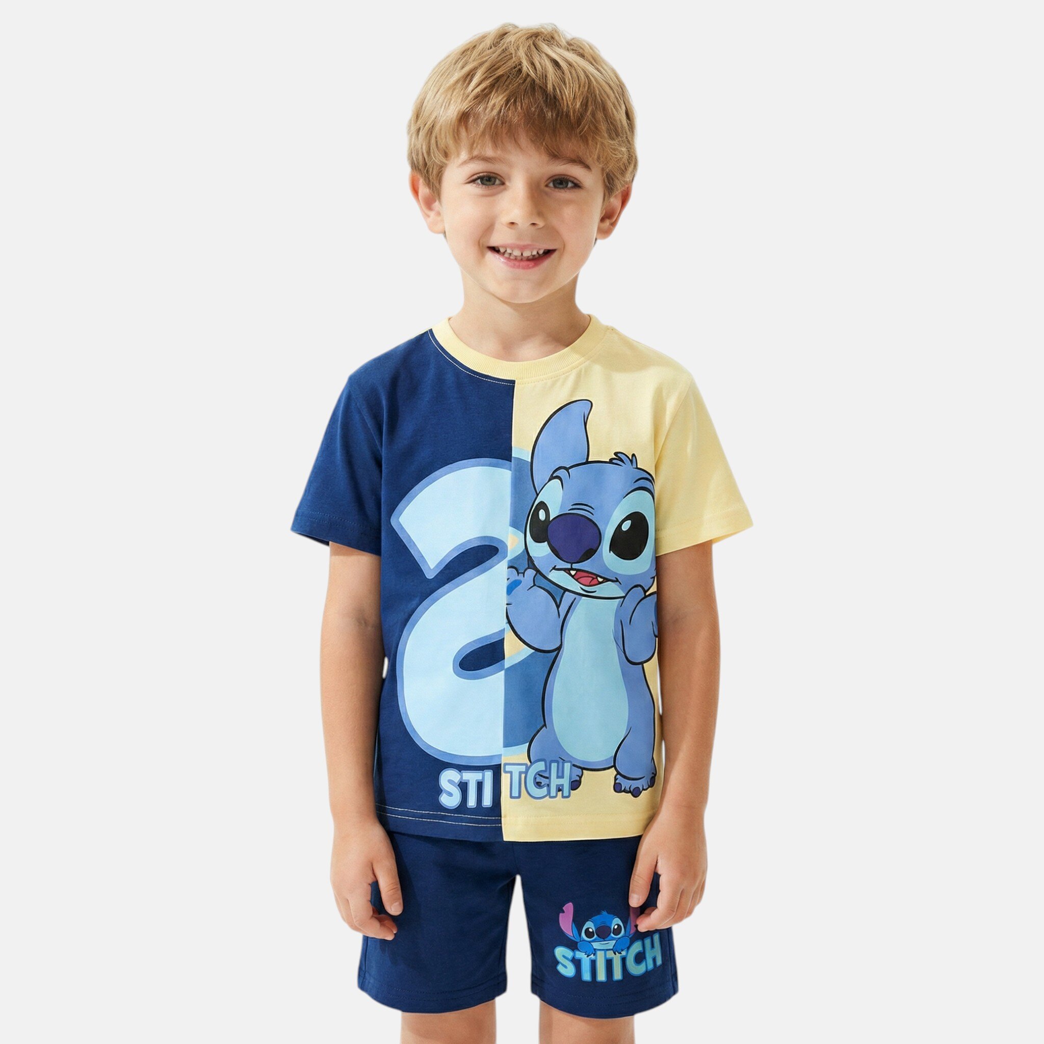 Grossista Lilo & Stitch - Completo maglietta e pantaloncini Lilo e Stitch per bambino