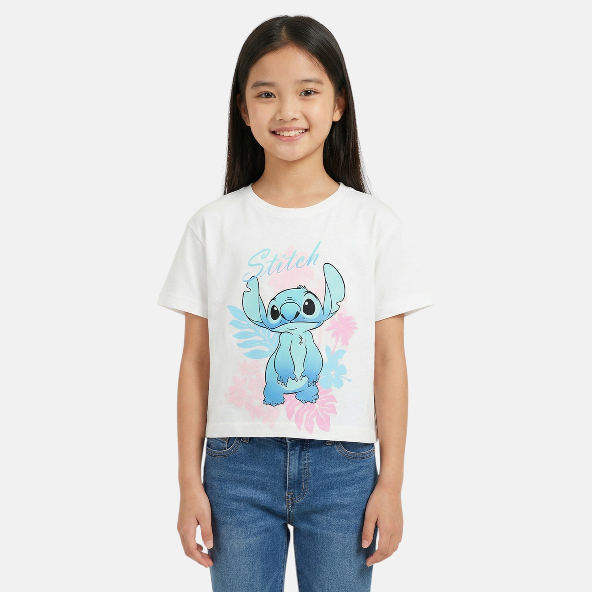 Grossiste Lilo & Stitch - T-shirt manches courtes Lilo et Stitch Fille