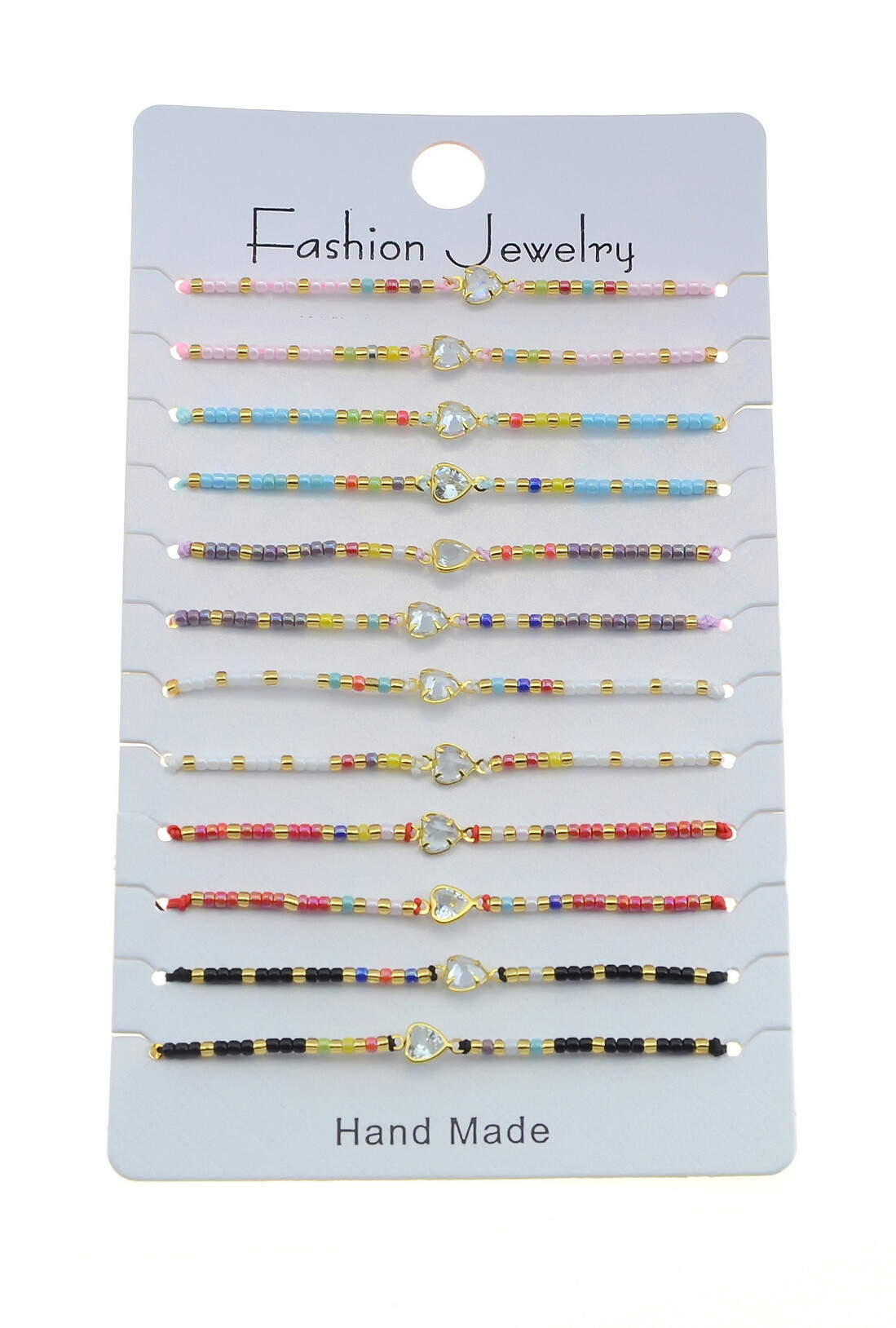 Wholesaler LILY CONTI - Sliding red-lined bracelets- Lot of 12 bracelets