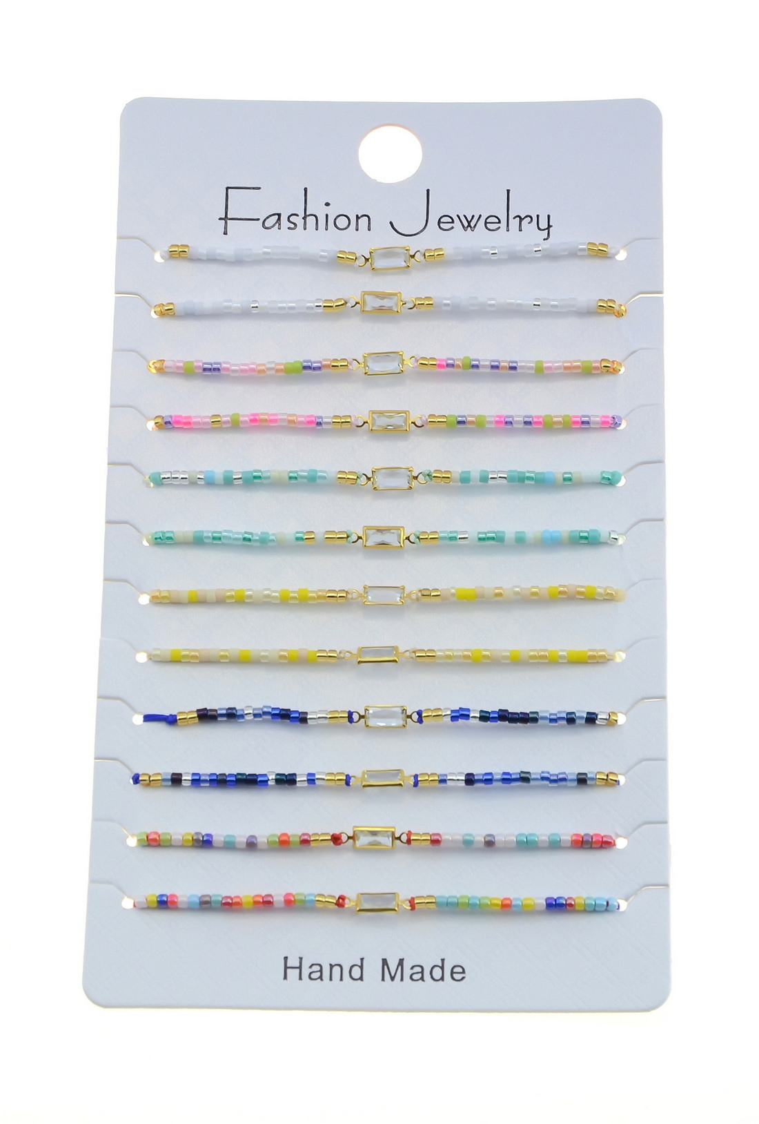 Grossiste LILY CONTI - Bracelets-réglable coulissant- lot de 12 bracelets