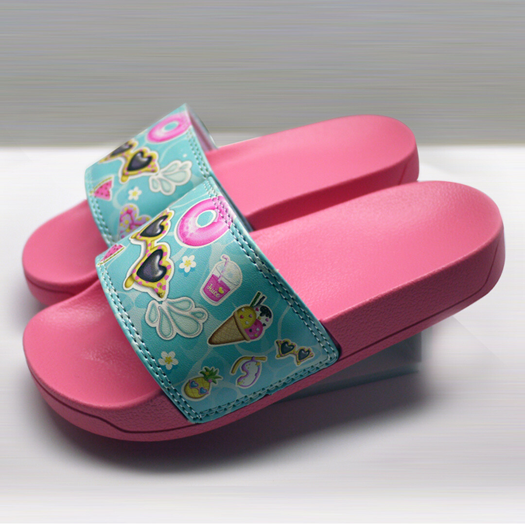 Grossiste LINA - Claquettes enfants filles motifs mignons et colorés