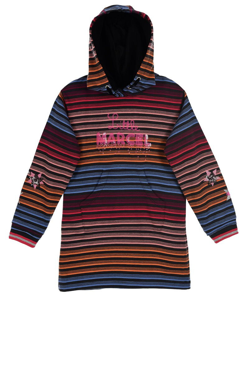 Wholesaler Little Marcel - Hooded sweater dress with pocket LITTLE MARCEL