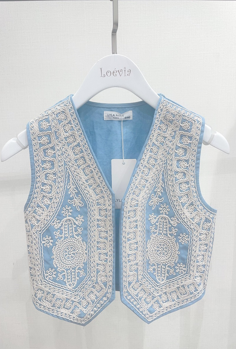 Grossiste LOEVIA - GILET SANS MANCHE FILLETTE