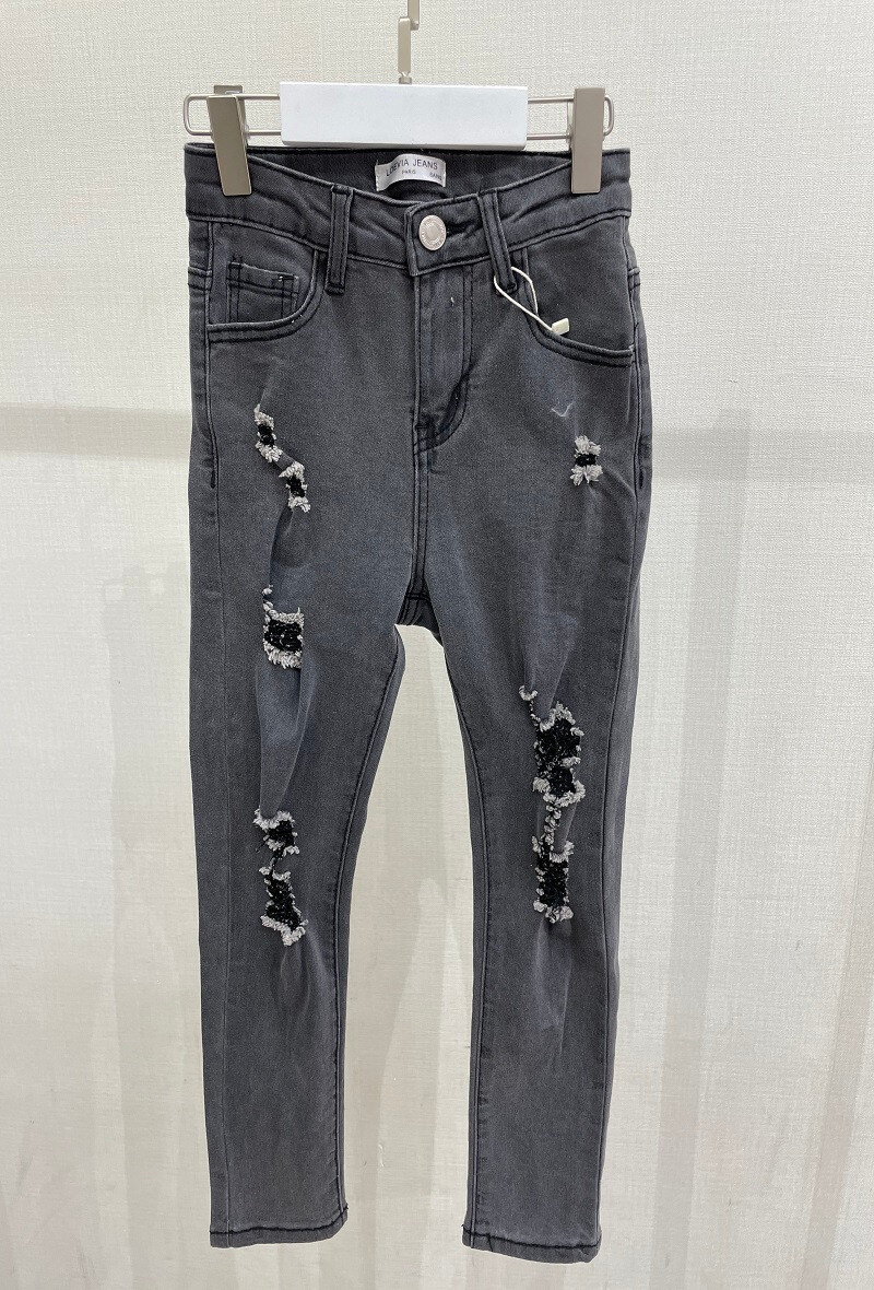 Grossiste LOEVIA - Jean fillette coupe skinny