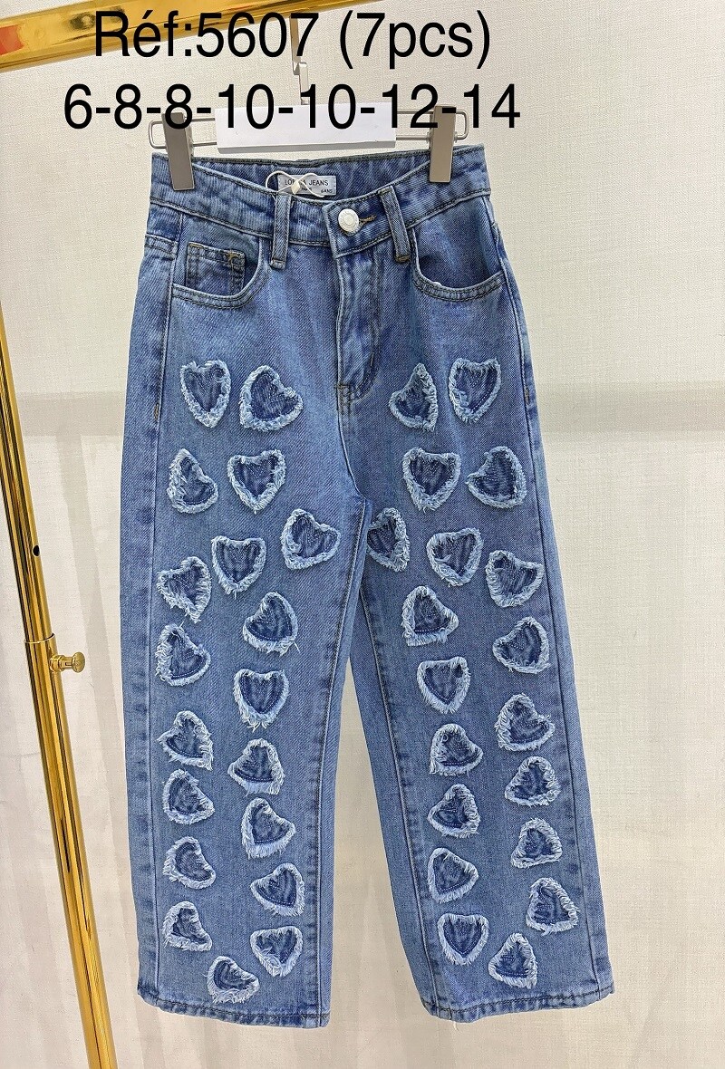 Grossiste LOEVIA - JEANS FILLETTE