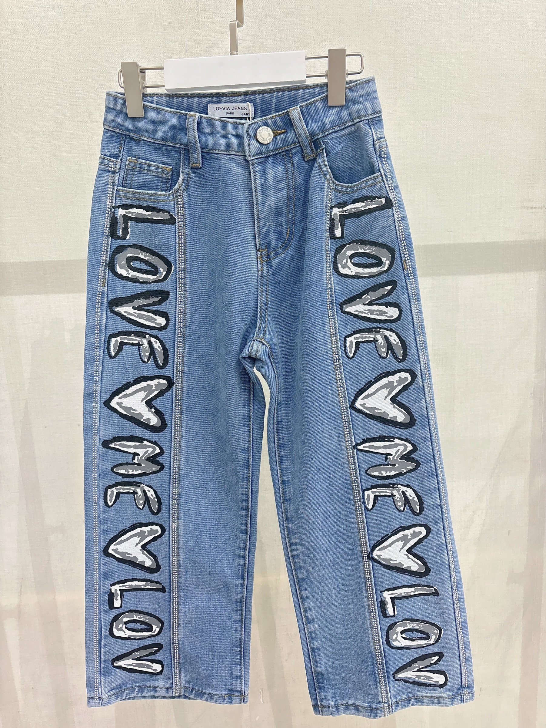 Grossiste LOEVIA - Jean fantaisie fillette