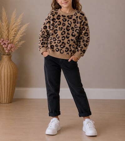 Mayorista Lolilol - Suéter de leopardo Mayorista Lolilol - Suéter de leopardo