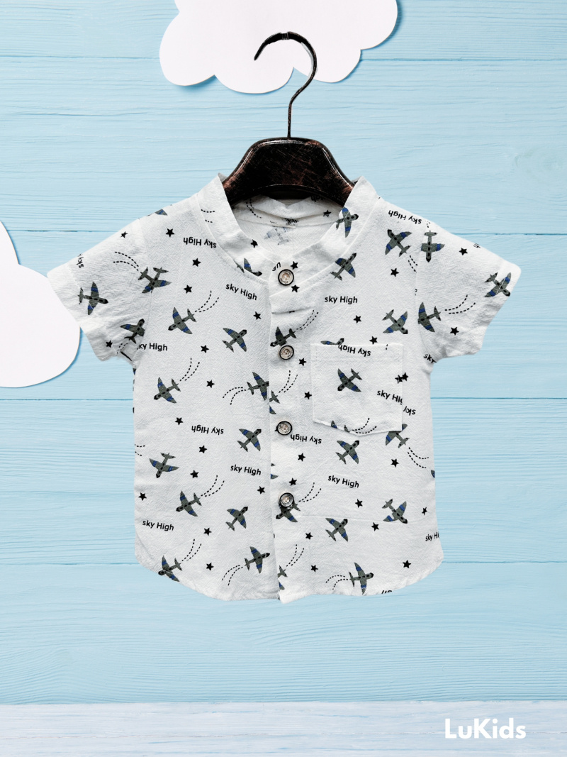 Großhändler Lu Kids - Baby-Jungen-Flugzeug-Shirt