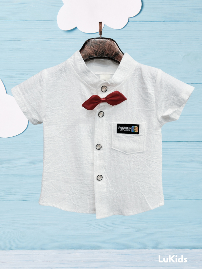 Grossiste Lu Kids - Chemise Bébé Garçon Nœud Papillon