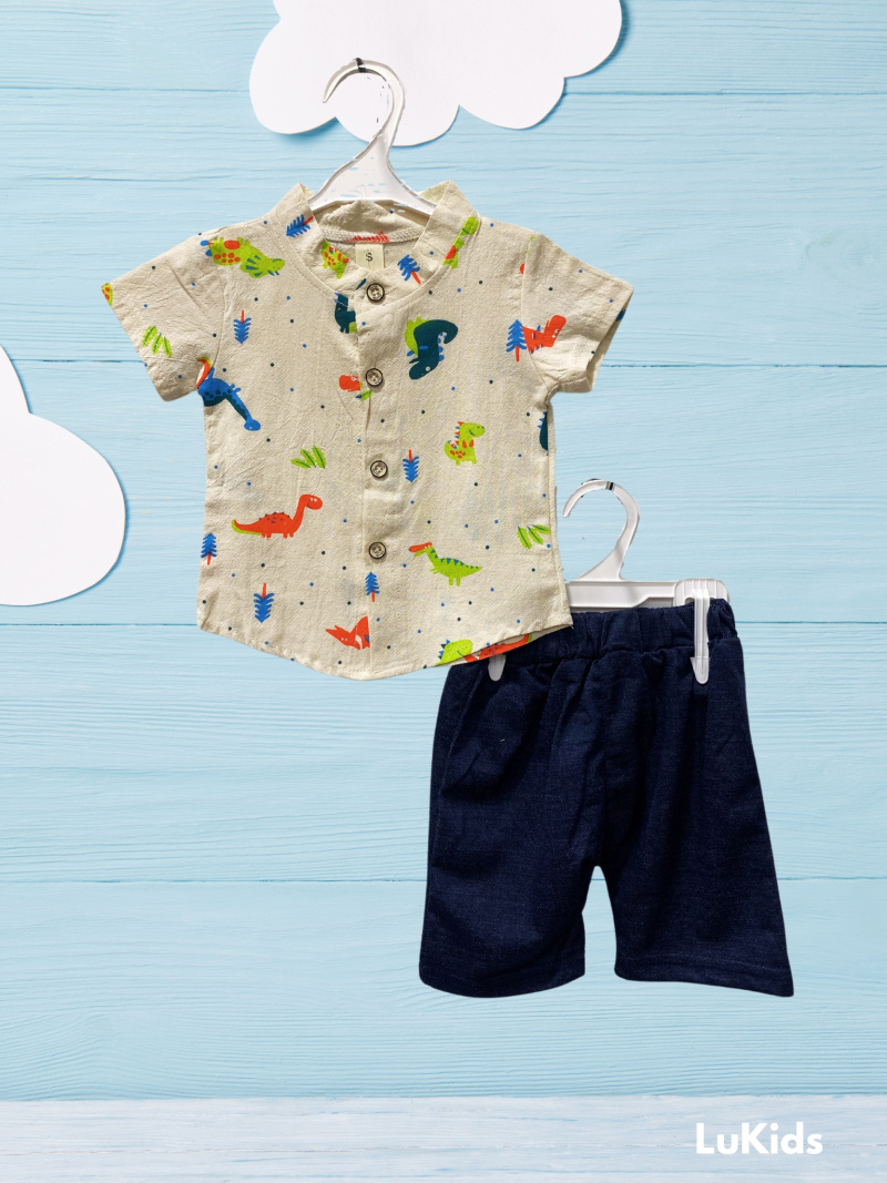 Mayorista Lu Kids - Conjunto de patrón de dinosaurio bebé niño