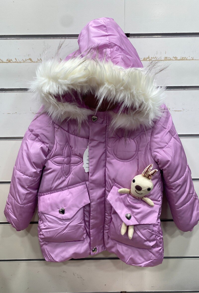 Chaqueta de plumas para niña - Fucsia - 1 - formato grande