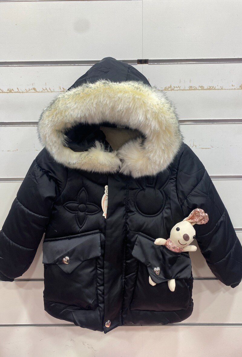 Chaqueta de plumas para niña - Negro - 1 - formato grande