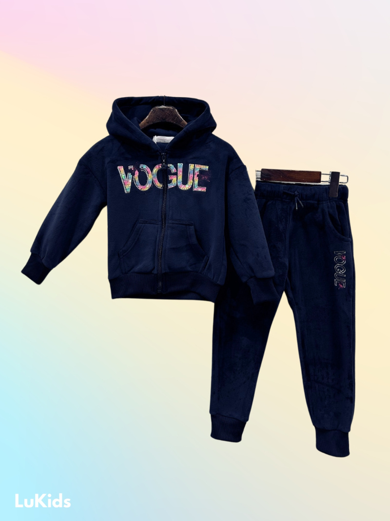 Großhändler Lu Kids - Vogue Samt-Set für Mädchen