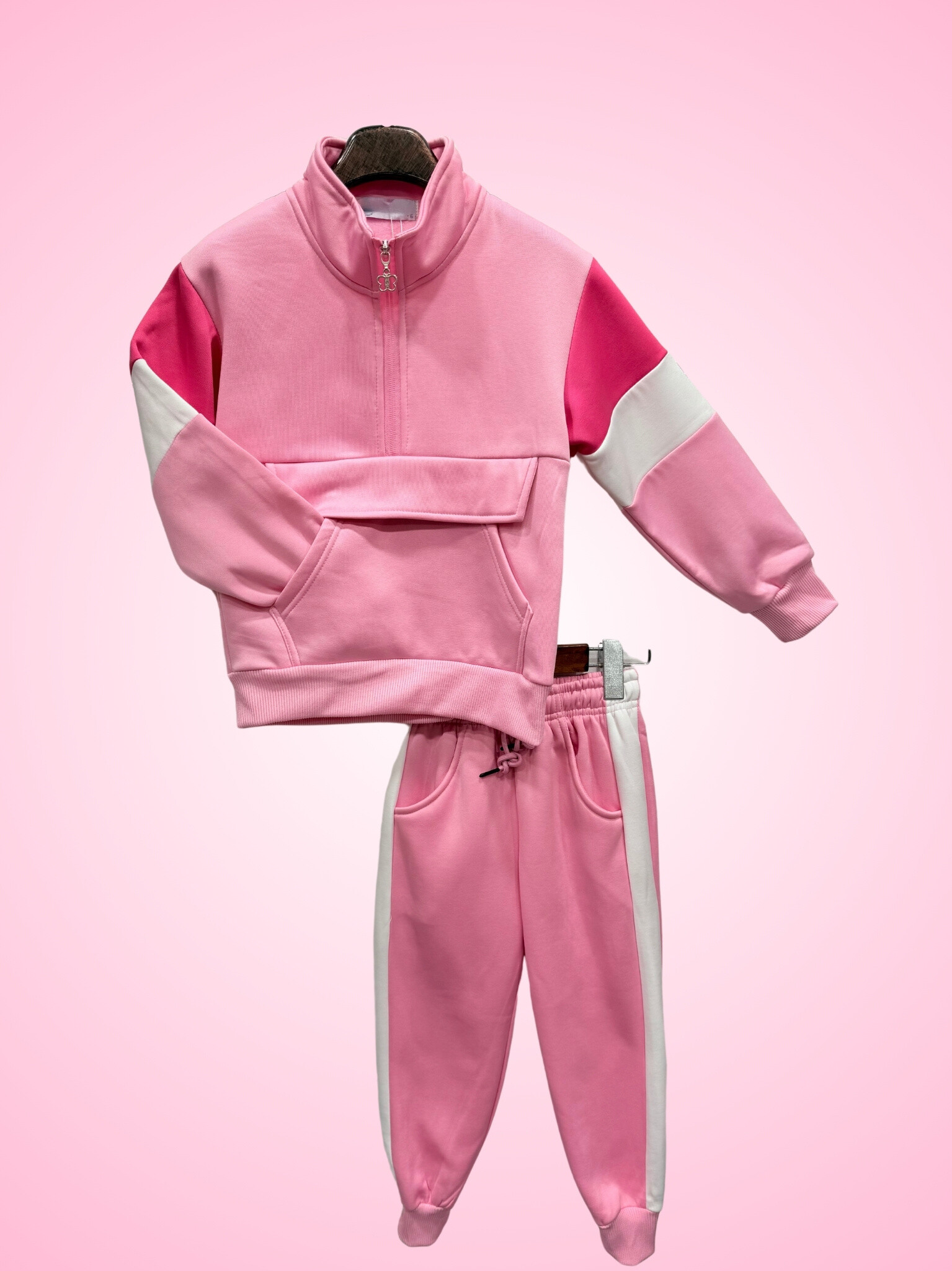 Mayorista Lu Kids - Conjunto de jogging para niña con bolsillo en el vientre
