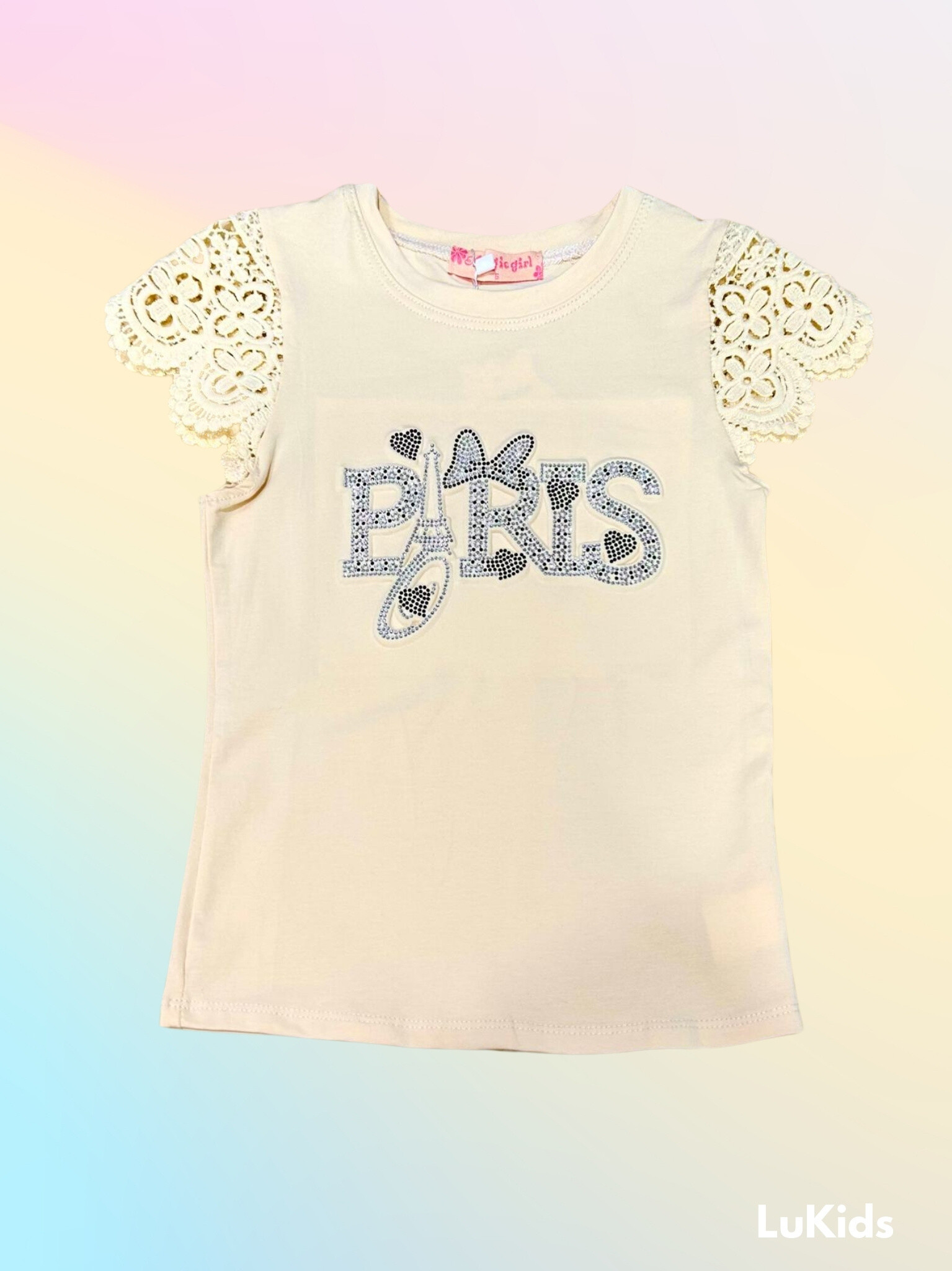 Grossiste Lu Kids - TEE SHIRT PARIS STRASSÉ
