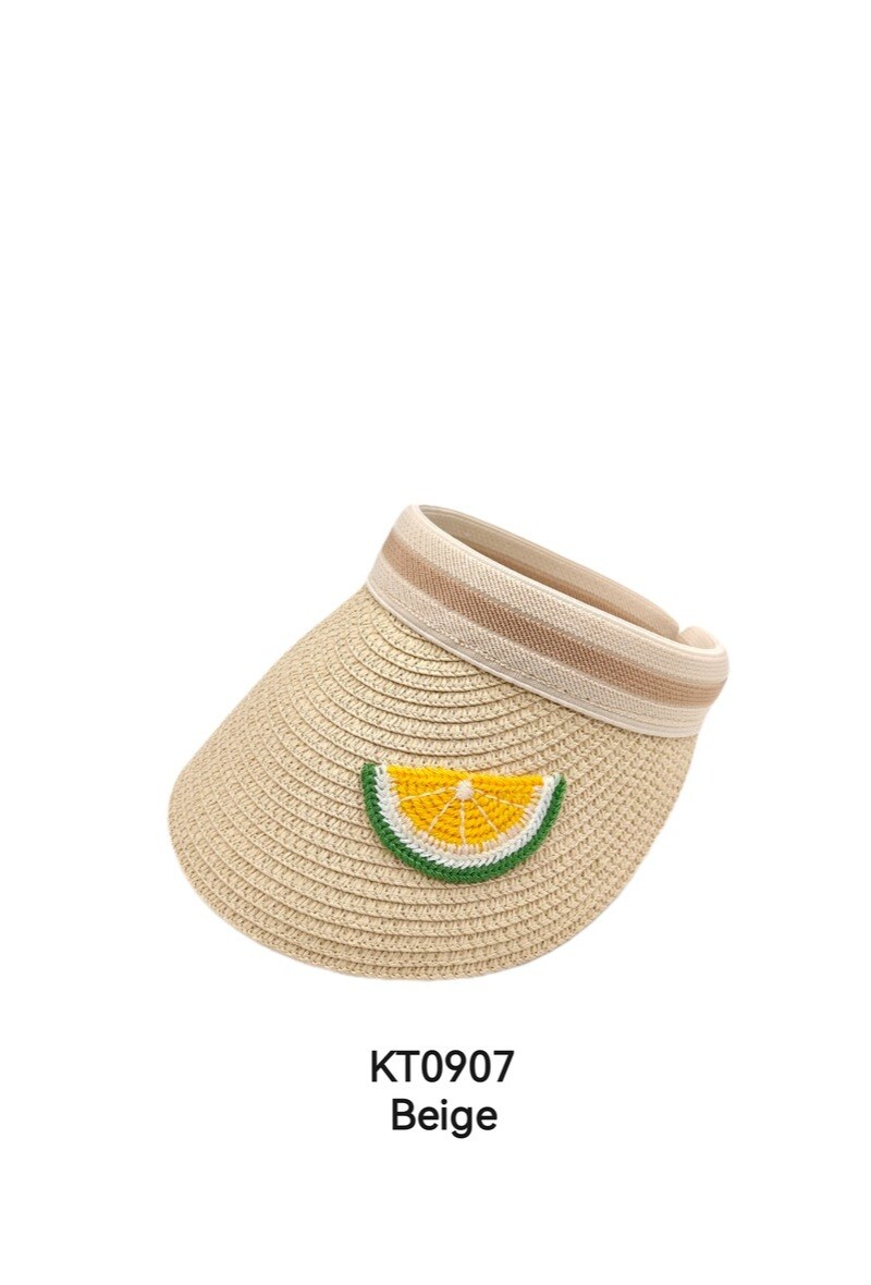 Grossista M&P Accessoires - Cappello di paglia per bambini con motivo ricamato