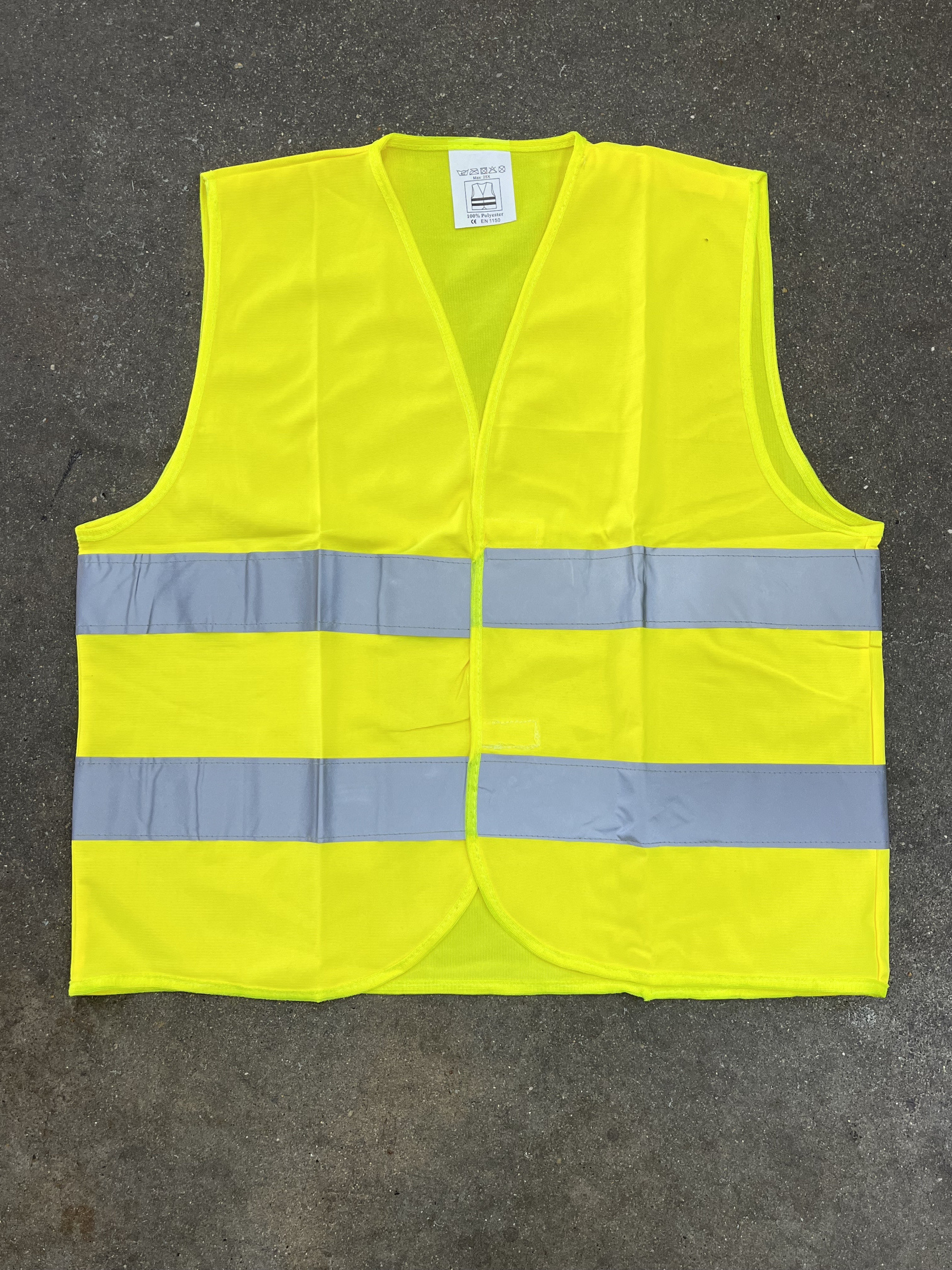 Grossiste Mac Moda - Gilet jaune de signalisation pour enfants avec bandes réfléchissantes