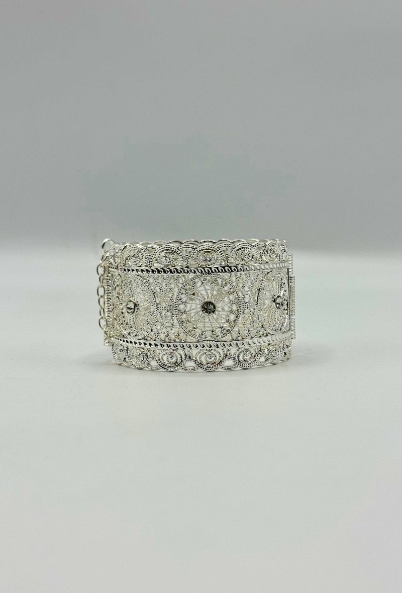 Bracelet Fantaisie Kabyle - Imitation Argent - El Andaloussia - Neuf Avec étiquettes
