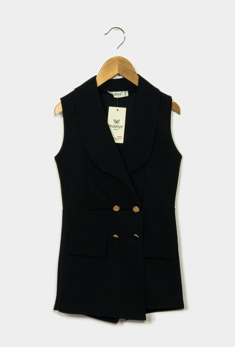 Wholesaler Maëlys - Plain playsuit with buttons