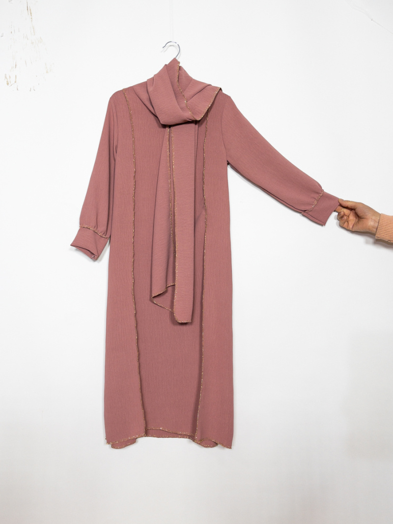 Wholesaler Maëlys - Couture d'oréé=e abaya dress in jazz for children