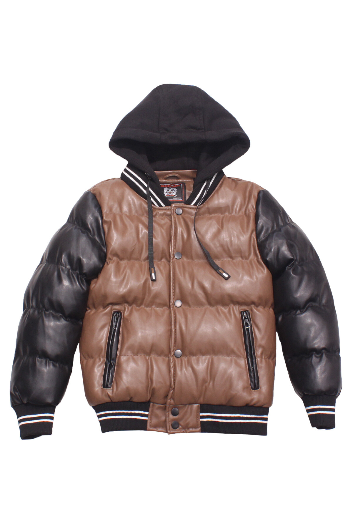 Wholesaler Marine Corps - Faux leather teddy jacket