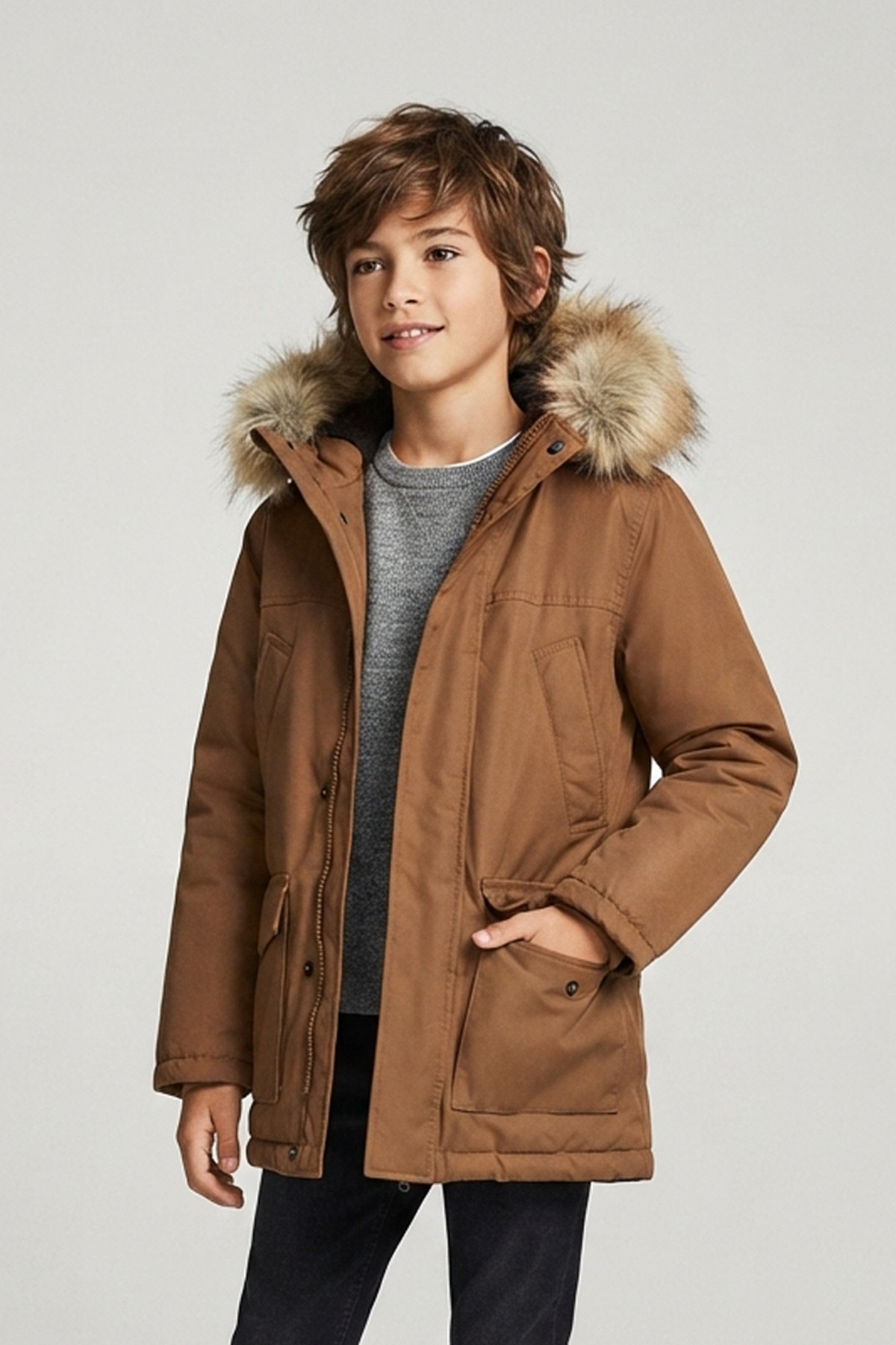 Mayorista Marine Corps - Parka larga para niño