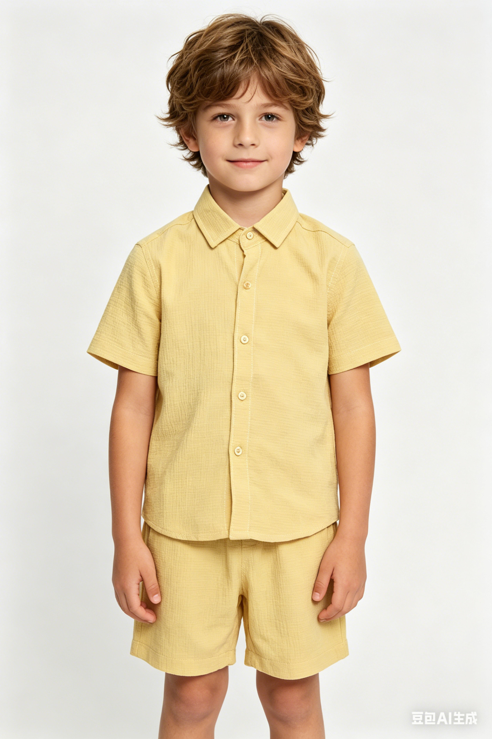Grossiste Marine Corps - Ensemble chemise et bermuda garçon