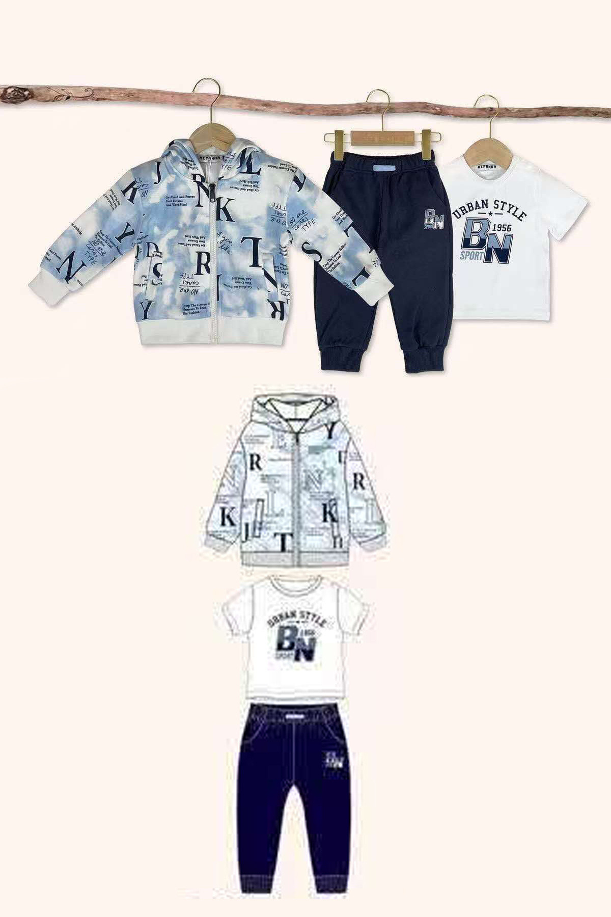 Wholesaler Marine Corps - Baby pants sweatshirt t-shirt