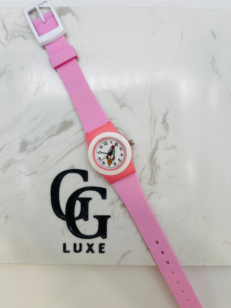 Großhändler Michael John Montres - Baumuhr für Kinder 0512 rosa