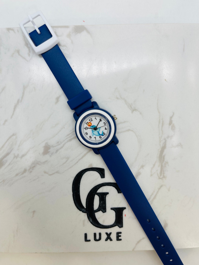 Großhändler Michael John Montres - Delphin Kinderuhr 0512 blau