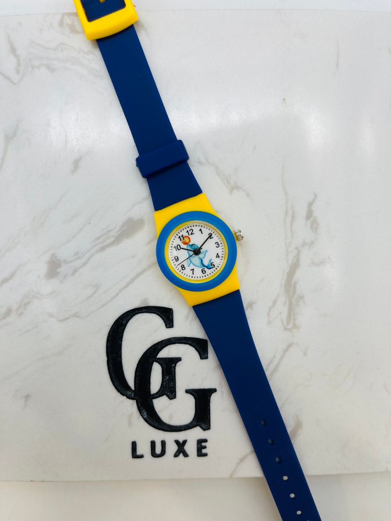 Grossista Michael John Montres - Orologio per bambini con delfini 0512 blu