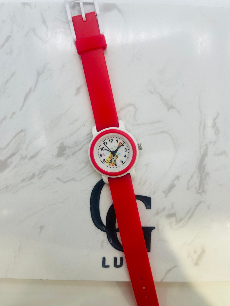 Grossiste Michael John Montres - Montre enfant  Guitare 0512 rouge