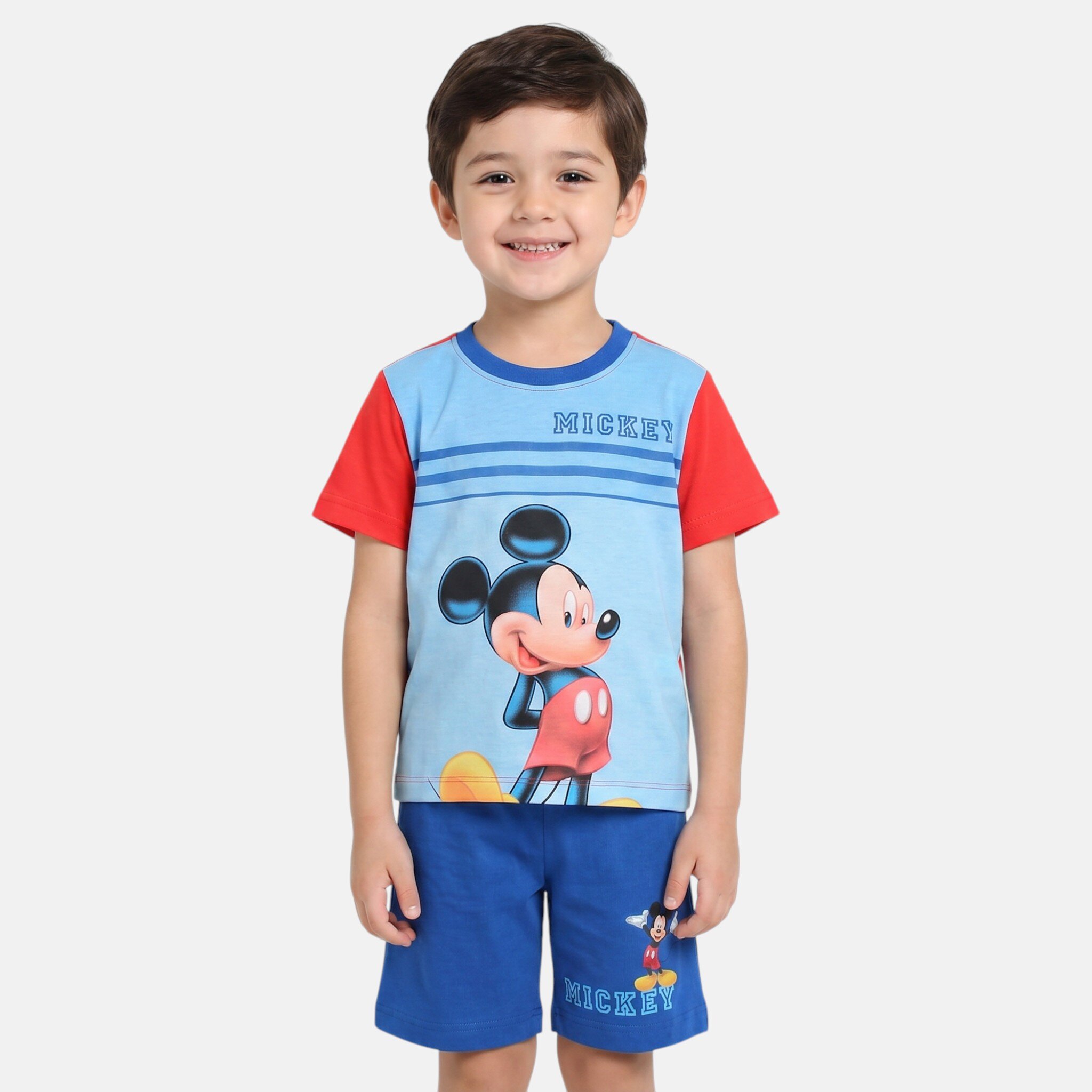 Großhändler Mickey - Mickey T-Shirt und Shorts Set für Jungen