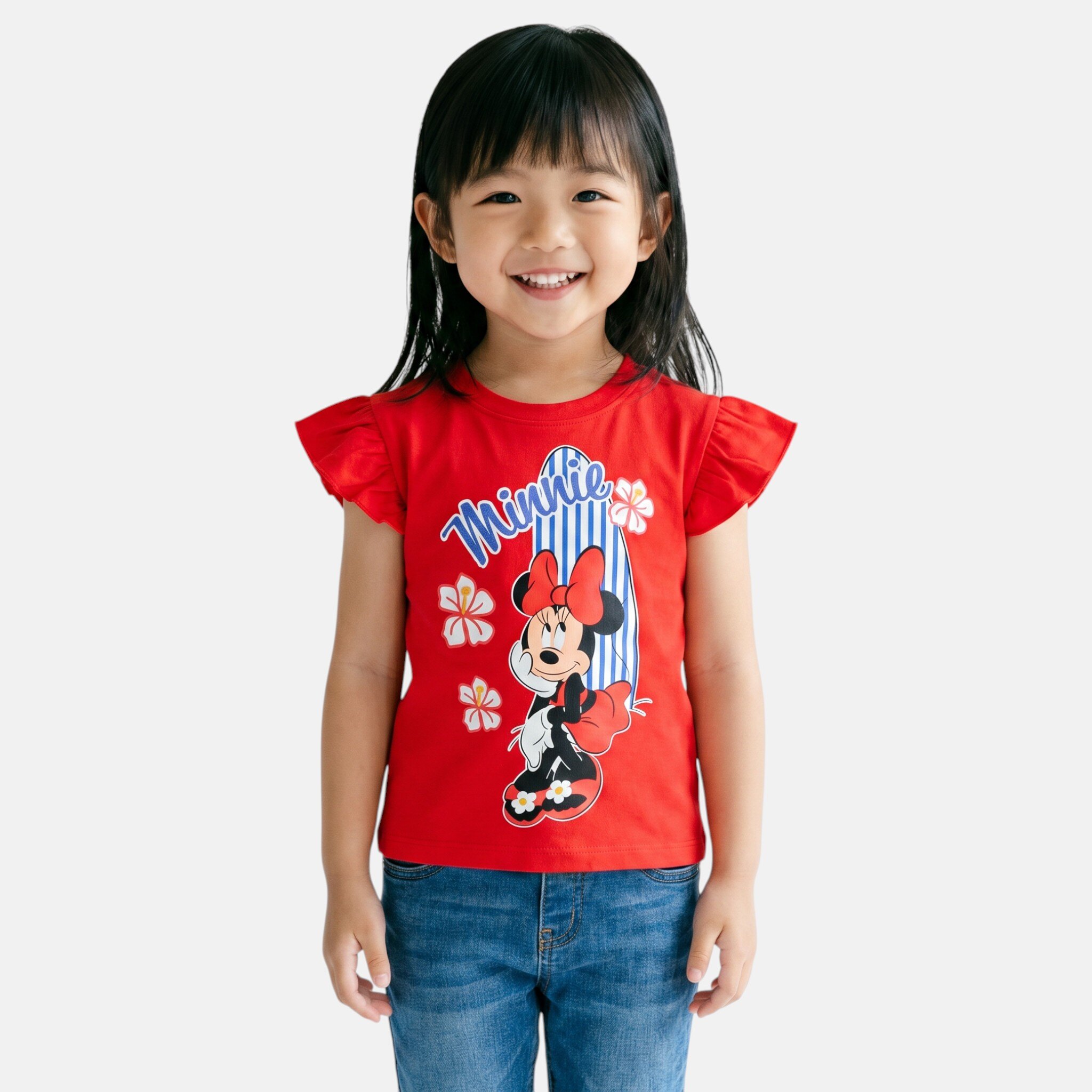 Grossiste Mickey - T-shirt manches courtes Minnie Fille