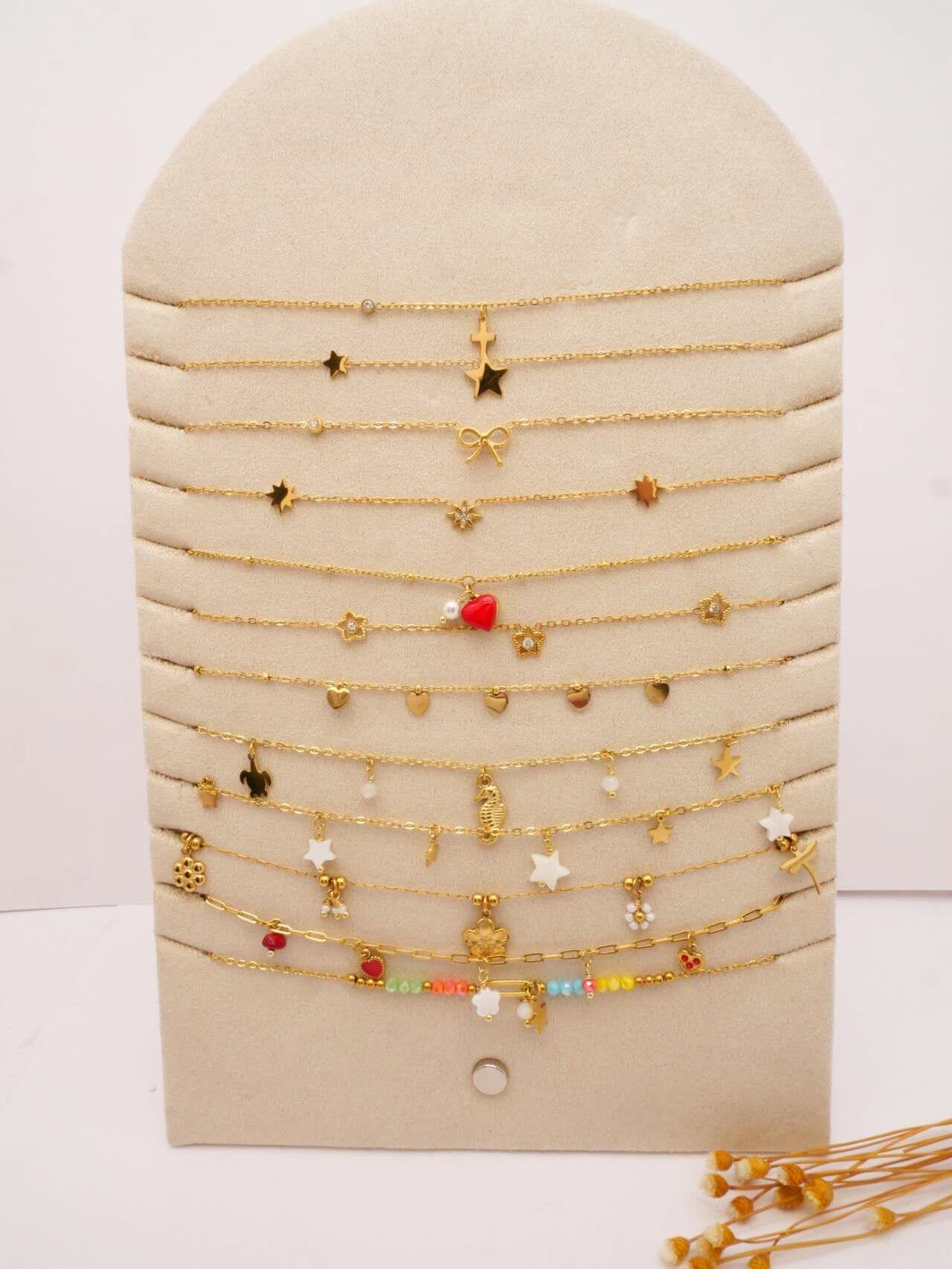 Wholesaler MIMIKO - SET OF 12 STAINLESS STEEL 304 NECKLACES