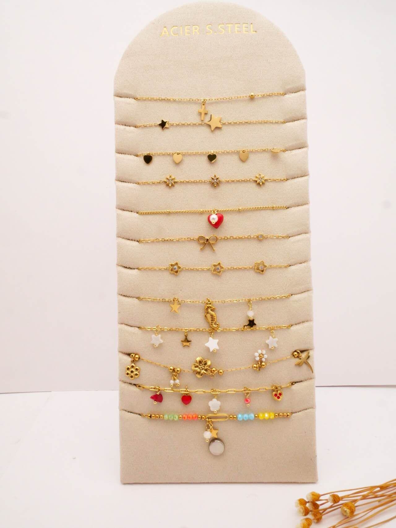 Großhändler MIMIKO - SET AUS 12 EDELSTAHL 304 ARMBÄNDERN