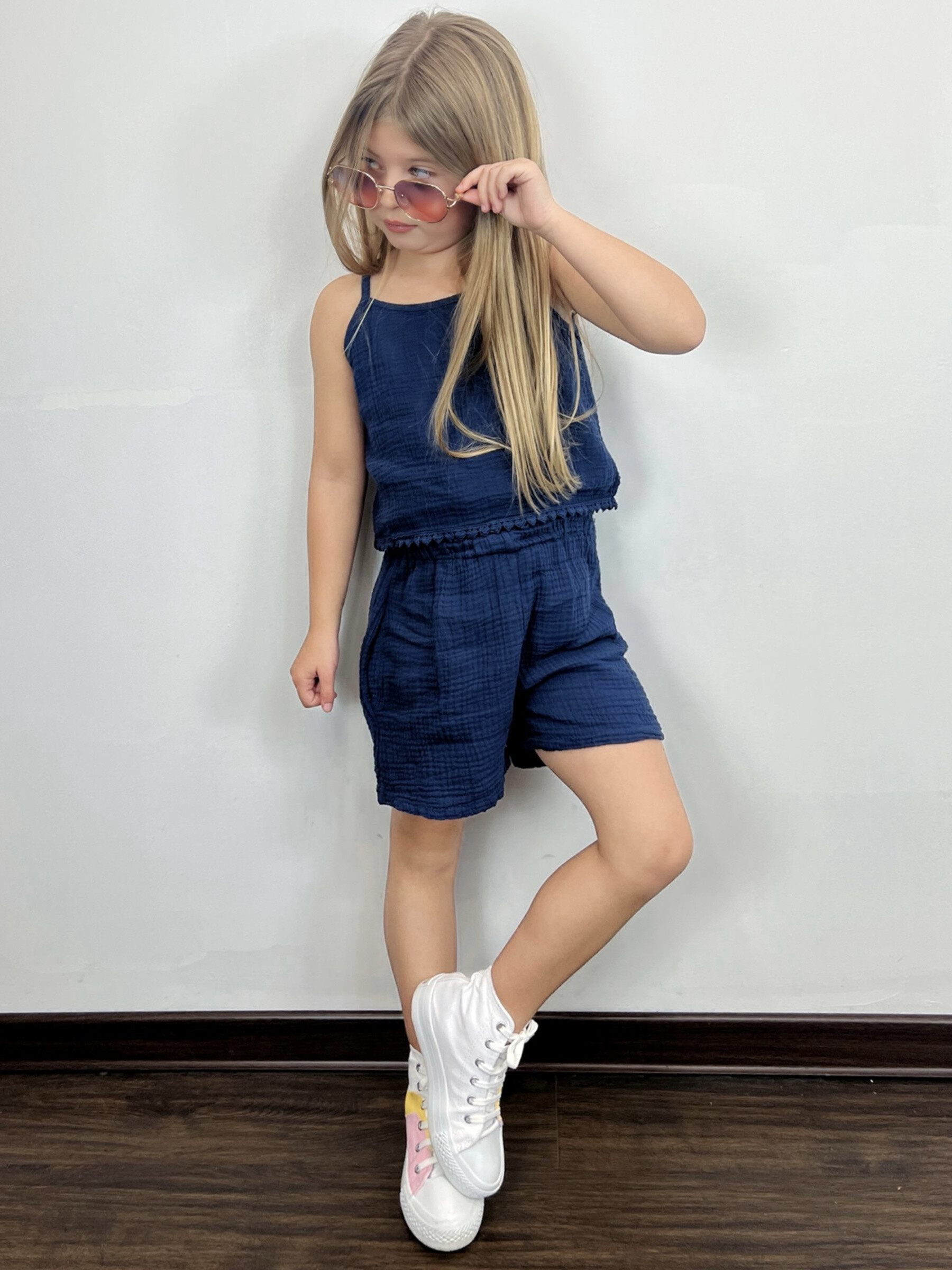 Großhändler Mini Mignon Paris - Baumwollgaze-Set für Mädchen