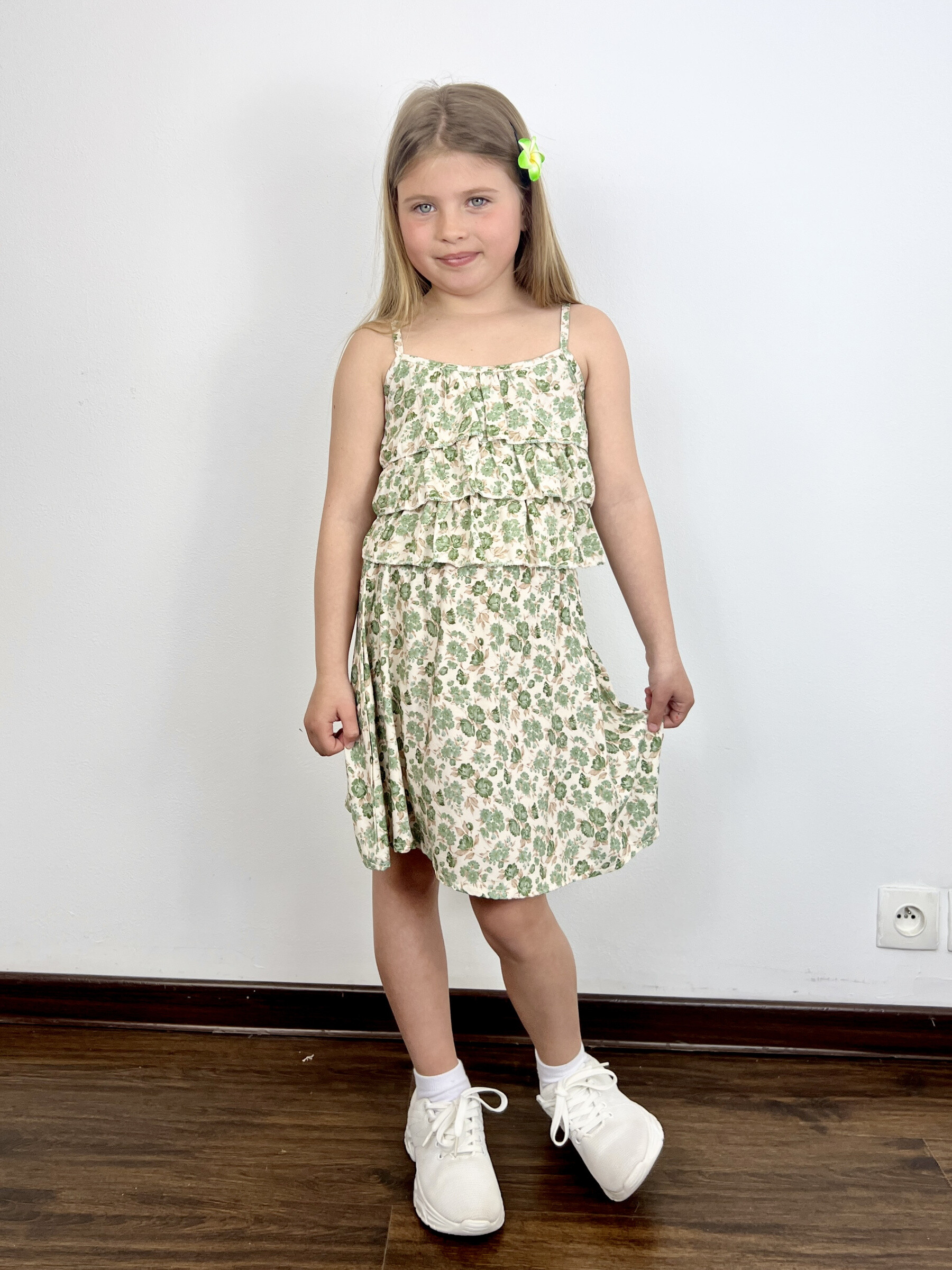 Großhändler Mini Mignon Paris - Top brütet Top und Blumenrock für Mädchen
