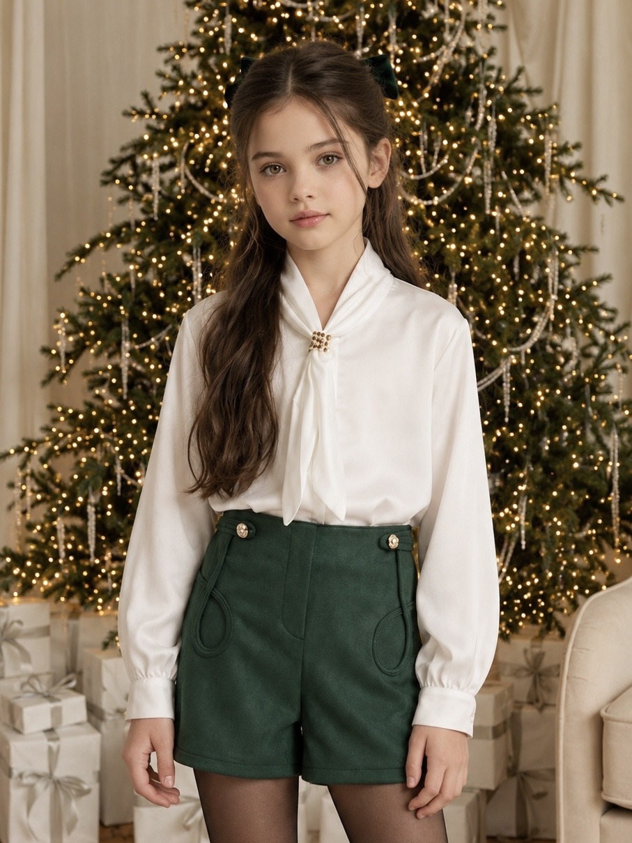 Grossiste Mini Mignon Paris - Ensemble pour les fêtes de fin d'année fille