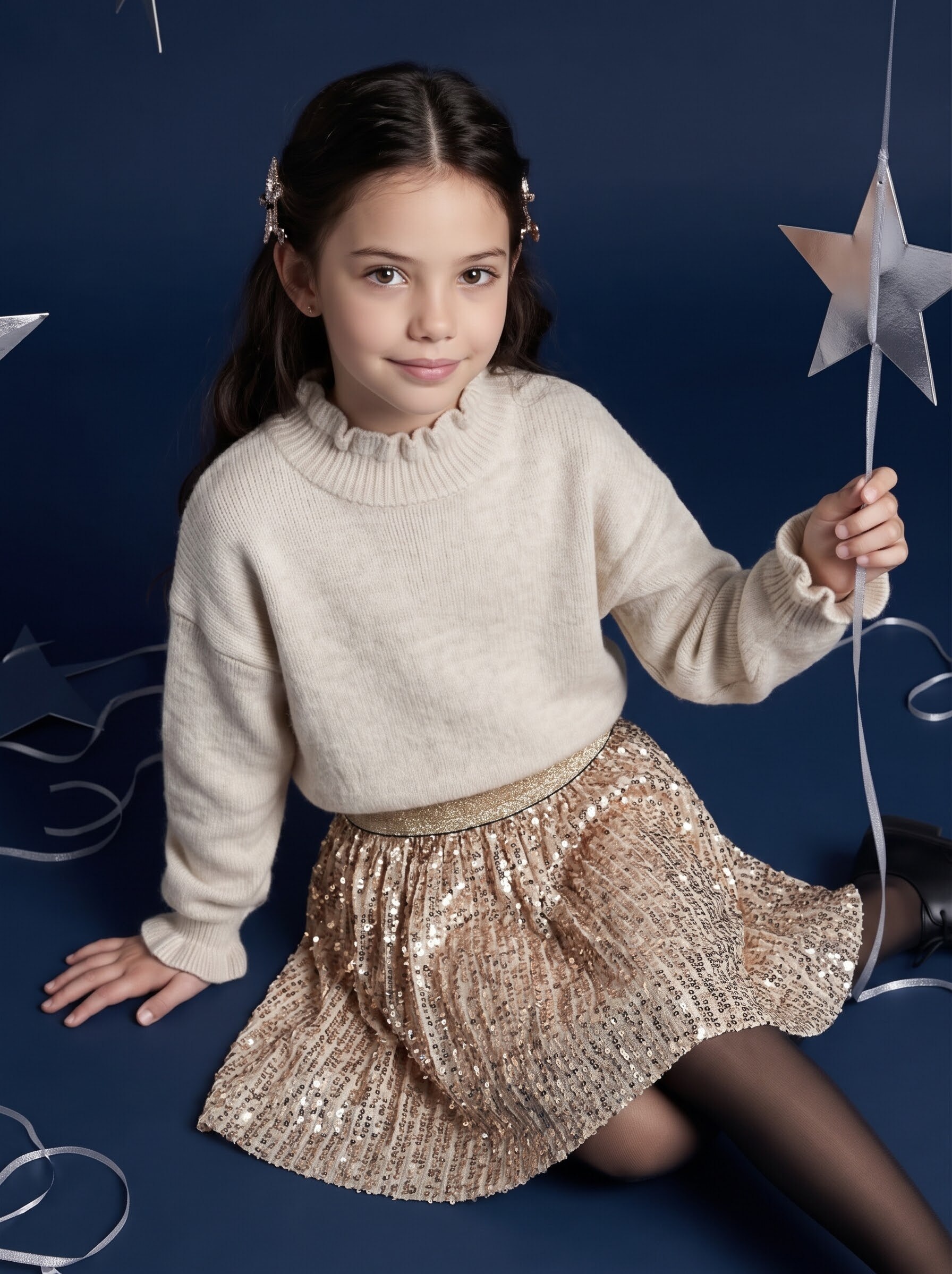 Grossista Mini Mignon Paris - Completo per bambina per le festività natalizie