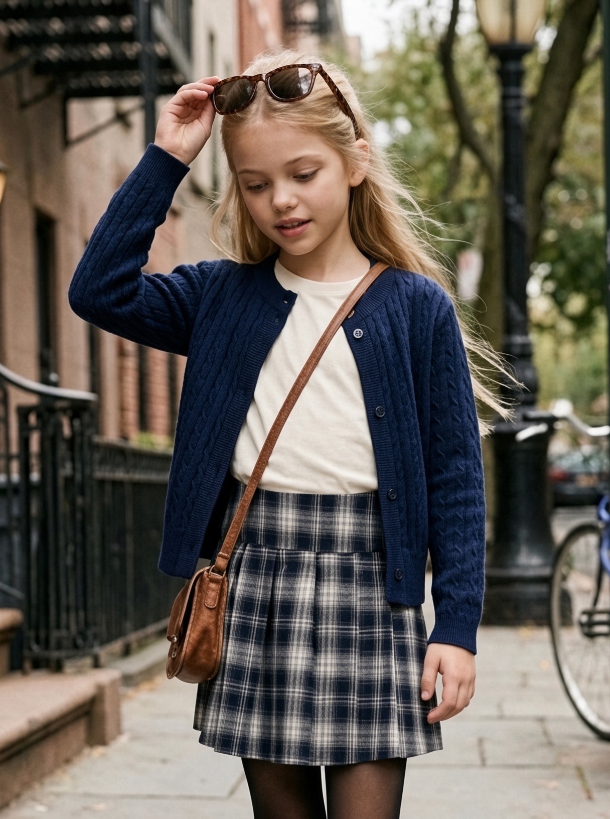 Grossiste Mini Mignon Paris - Ensembles deux pièces avec gilet doux et jupe épaisse pour fille