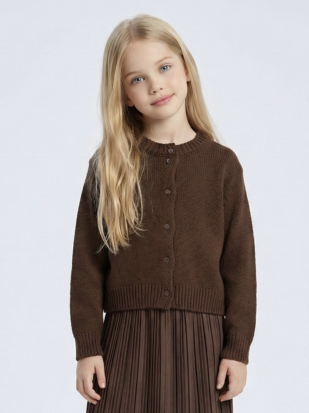 Grossiste Mini Mignon Paris - Gilet uni pour fille