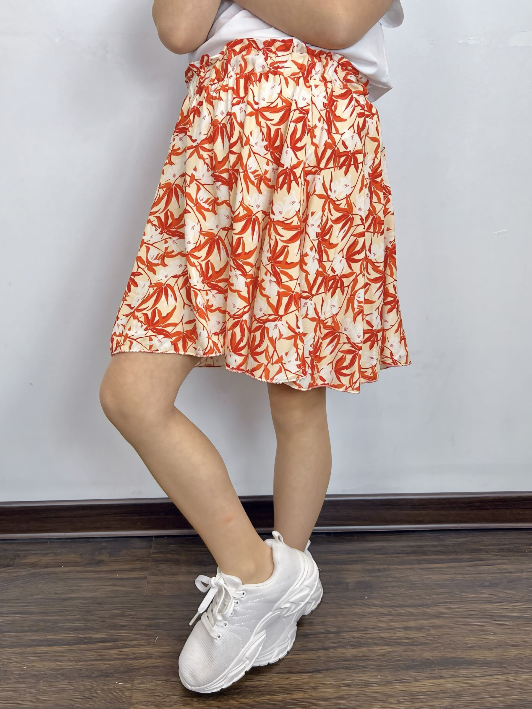 Mayorista Mini Mignon Paris - Falda de flores tropicales para niña.