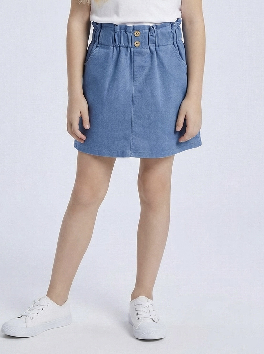 Grossiste Mini Mignon Paris - Jupe en jean pour fille