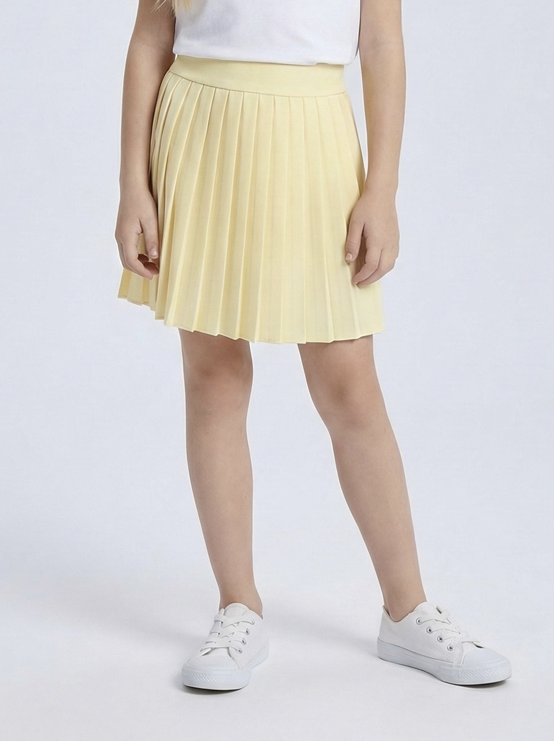 Mayorista Mini Mignon Paris - Falda escolar plisada lisa para niña