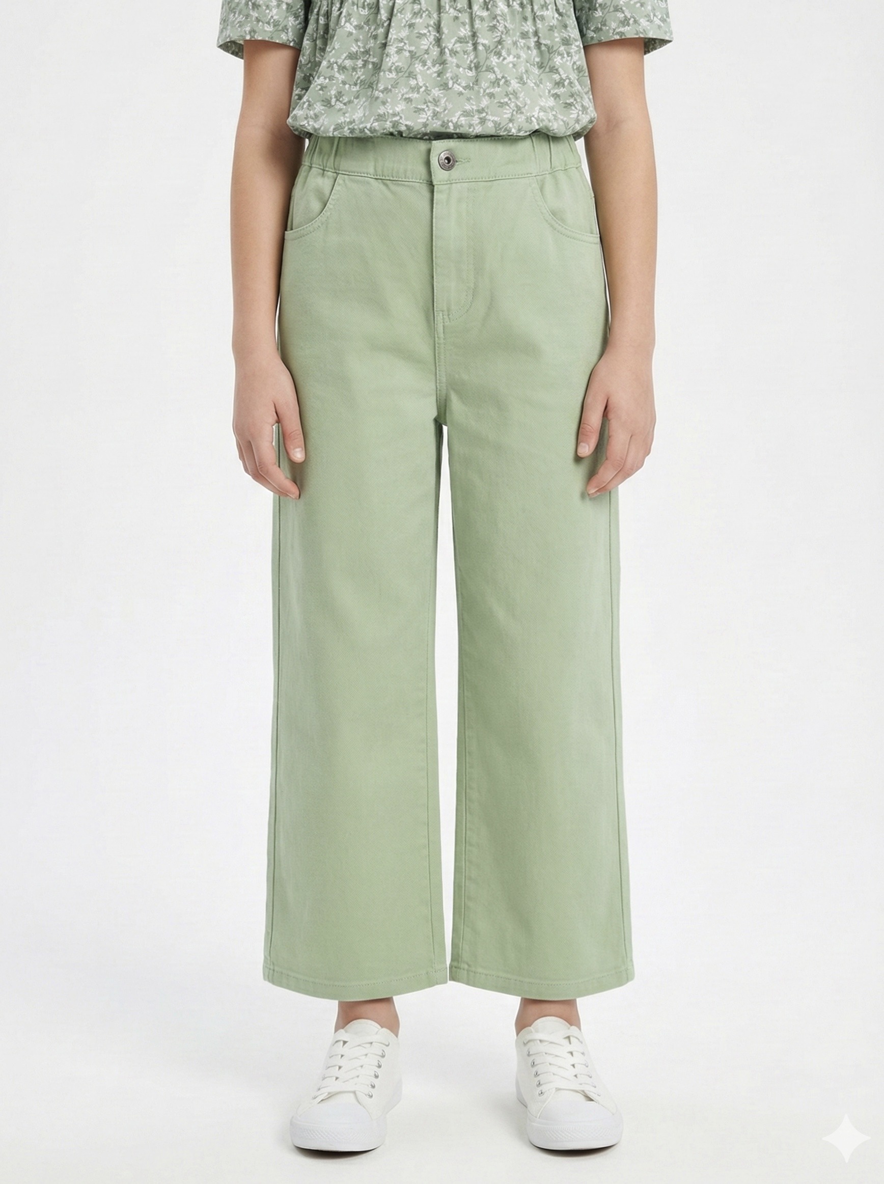 Grossiste Mini Mignon Paris - Pantalon d'été ample en coton pour fille